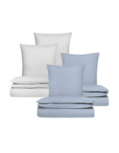 SEKAN 2 HELE SÆT. DUEBLÅ & LYSEGRÅ